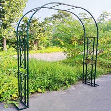 GFSGHZZ Metal Garden Arch Trellis for Climbing Plants - Sturdy Tubular E 220X230X40Cm - T for Backyardlnpatiocourardweddings,Green-340X230X40Cm
