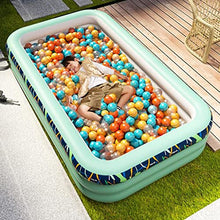 Inflatable Swimming Pool for Kids Adults Blow Up Pool, Family Inflatable Lounge Wading Pool for Outdoor, Backyard, Garden, Above Ground, Summer Water Party (Color : /Green, Size : 3.8m)