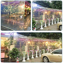 GDMING PVC Transparent Tarpaulin, Heavy Duty Waterproof Outdoor Multi-Purpose Weatherproof Cover for Flower Plants Winter Anti-Aging Greenhouse Film, 62 Sizes (Color : Clear, Size : 2.4x10m)