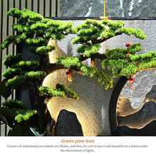 Luxury Rockery Wall Fountain – Black & Gold Mountain Scene with LED Lights, Indoor/Outdoor Cascading Fountain Water Curtain Wall Floor-Standing Decor (338 Set,Ivory)(336 Ivory)