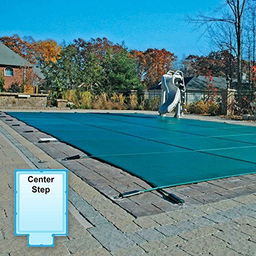 GLI Secur-A-Pool 16 FT X 32 FT Rectangular Mesh Safety Cover System, Green