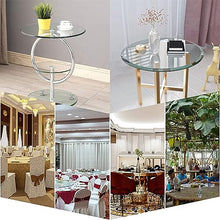 SAGIDAR Round Tempered Glass, Clear Table Top, Tempered Glass Top, Clear Glass High Gloss, Glass Coffee Table, Round Glass Table Tops, Round Wood Table Top, 14IN 19IN 24IN 30IN 39IN
