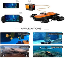 G GENEINNO 150M Tether Titan Underwater Drone ROV AUV with 4K UHD Camera T1 Pro 150m