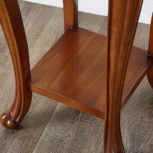 GKOKG Coffee Tables Flower Stand Solid Wood Living Room Shelf Floor Sofa Side Table Indoor
