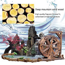 Garden Outdoor Patio Water Fountain Feng Shui Wheels Decorative Ornament Wooden Water Wheel Waterwheel Freestanding Waterfall Decoration for Balcony Yard Outdoors Pond Pool (Size : 90cm)