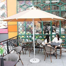 CWENZXDIA Patio Umbrella Aluminum Alloy 8 Ribs Outdoor Umbrella Cloth Patio Beach with Marble Base Outdoor
