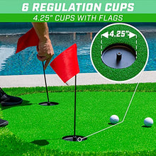 GoSports Golf Putting Green Indoor Outdoor Practice Mat Green