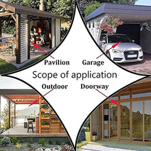 Rygcrud Outdoor Clear Shop Curtains, Pergola Tarp Side Panels