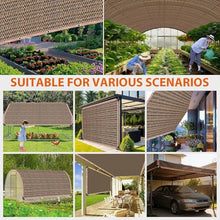 LCPEHGF 90% Shade Fabric Sun Shade Cloth with Grommets, 13' x 32' Pergola Replacement Shade Cover Canopy for Garden Outdoor Patio, Mocha (We Make Custom Size)