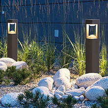 Xinmeiyue Modern Outdoor LED Lawn Lights - IP54 Waterproof Pathway Lamps for Garden, Deck, Driveway & Porch Lighting(Dark Color)