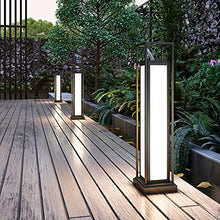 KADELONG LED Outdoor Waterproof Lawn Lights Modern IP55 External House Yard Lamps Garden Deck Floor Mount Path Lights Landscape Porch Patio Pathway Outside Lighting Fixture,Chandelier Lighting, B