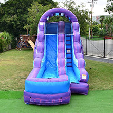 JumpOrange 15’ Cotton Candy Inflatable Water Slide with Splash Pool Commercial Grade