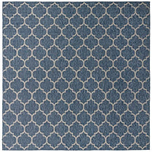 Unique Loom Outdoor Trellis Collection Area Rug - Trellis (Square 13' 0" x 13' 0", Navy Blue/ Ivory)