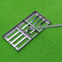 Lawn Level Rake 4.5FT Level Lawn - Lawn Leveling Rake with Stainless Steel Pole - Heavy Duty Soil Lawn Leveler Tool for Yard Golf