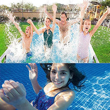 Paddling Pool Rectangular Pipe Rack Pool, Family Swimming Pool with Filter Pump and Ladder, Above Ground Outdoor Garden Backyard Pool Inflatable Swimming Pool