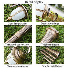 Post Lights Outdoor Lamp Post Lights Outdoor, Lamp Post Lights Outdoor, 320cm Outdoor Triple-Head Classic Lamp Post Light, Garden Pole Street Light,Thick Aluminum lamp Body, White Glass lampshade