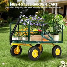 Litake 1500 lbs Heavy Duty Steel Garden Wagon Cart with 180° Swivel Handle