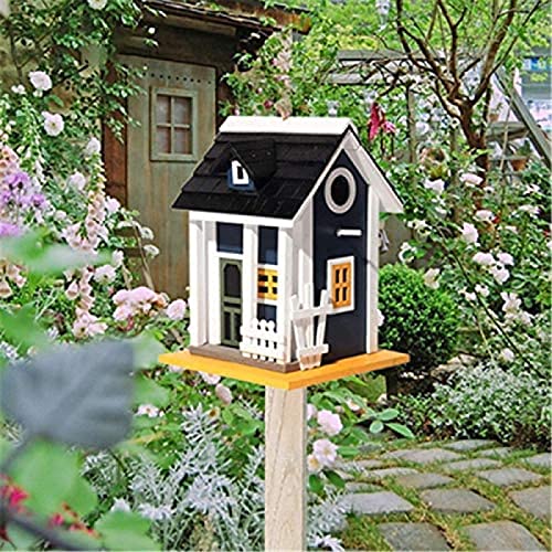 Collector88 Outdoor Vertical Bird Feeder Bird House Decoration Yard Garden Aviary Decoration Adds Wonderful Colour To Your Garden, Black, Free Size, Collector88