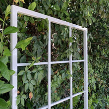 Classic Metal Garden Trellis, Wall Mounted, Plant Trellis, All Aluminum, White Powder Coated, Handmade, 65" x 27", Garden Decor, Yard Art