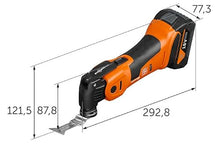 Fein Multimaster AMM 700 MAX TOP 4.0 Ah AS Battery (18 V, Battery 4.0 Ah, AMPShare, StarlockMax, Includes Accessory Set 60 Pieces for Wood, Plastic and Metal, Multifunction Tool, in L-Boxx)