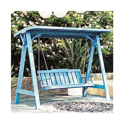 Garden Swing Chair Outdoor Courtyard Swing Leisure Room, Exposed Ceiling Hammock, Terrace Garden, Solid Wood Rocking Chair, Swing, Multiple Outdoor Chairs Porch Swings (Color : E)
