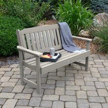 highwood Lehigh Garden Bench, 4 Feet, Harbor Gray