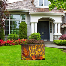 Yard Sign Happy Thanksgiving Turkey Day Lawn Decoration with Heavy Duty Stake 18" x 12