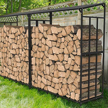 JDXQBLD Firewood Rack Extra Large Tall Outdoor Firewood Rack Square Stand Waterproof Fireplace Garden