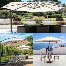 GAZOGJ Replacement Canopy for 8-Rib Offset Umbrella, 2.7M & 3M Waterproof, Uv Protection Fabric Cover for Garden, Patio, Beach, Pool,Vert-2.7M/8.9Ft