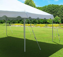 TentandTable 20' x 30' Premium Commercial Pole Tent with Yellow & White Top