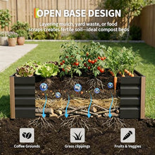 Garvee 79x32x16in Gray Aluminum Raised Garden Bed Planter Box, 2-Pack