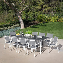Hanover Cameron 11-Piece Modern Outdoor Dining Set White