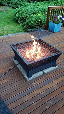 Universal Propane Gas Fire Pit Guts Replacement Kit & Burner Choice (18.00, 18 inch Round Burner)