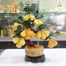YXIANG56Q Fake Plants Jade Ornaments and Feng Shui Potted Plants - Artificial House Decoration Bonsai Tree(Medium)