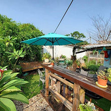 USZWBY Outdoor Garden Parasols 7.5ft/2.25m Round Garden Parasol,Outdoor Umbrella Sun Shade for Patio/Beach/Pool Umbrellas with Crank and Tilt,Sunscreen UV50+