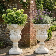 Merax 2 Set 23.03" H Classical Floral Relief Urn Planter