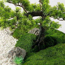 HCZKIUJ Bonsai Light Luxury Floral Hotel Table Simulation Tree Ornaments Round Table Center Turn Decorative Chinese Greenery Ornaments Plant