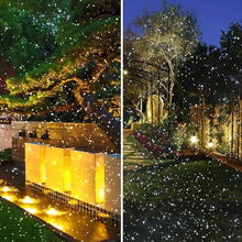 Outdoor Moving Projector,Firefly Garden Lights Star Projector Christmas Lights, Mobile Firefly Light with Remote Control(White Light)
