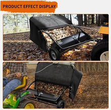 42" Tow Behind Lawn Sweeper Leaf Collector for Grass Lawn 12 Cu FT Capacity 42in
