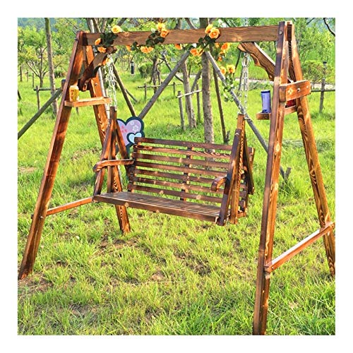 KYTGFH Patio Swing Chair with Stand - for Garden Backyard Outdoor Patio Swing Chair Backyard Patio Furniture Lazy Daze Hammocks Swing Bench Suitable for Patio,Garden,Poolside,Balcony