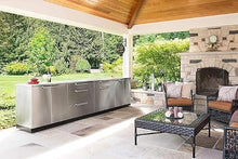 NewAge Products Classic Series 4PC Stainless Steel Modular Outdoor Kitchen Set with Cover - 24" D x 97" W x 35.5" H