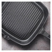 ntumLeap Wok Cast Iron Steak Skillet Grill Nonstick Steak Frying Garden Wok Induction Cooker for Gas Stoves and Vision