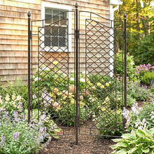 H Potter 2-Panel Privacy Screen Trellis 72" H, Heavy Duty Iron 75 lbs