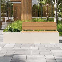 Terrace Bench with Flower Box Suitable for Outdoor Parks Decor(Medium)