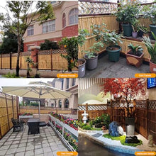 DECORN Wood Garden Fence Privacy Fence Screen Outdoor Wooden Landscape Edging Decorative Border for Yard Patio Pathway Courtyard Maintenance, 59.1""L,B-47.2""H