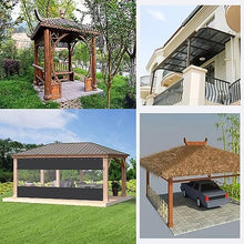 Zipper Tarps, Pergola Patio Gazebo Balcony Weatherproof White Transparent Tarp, Outdoor Tarp Curtains With Zipper Doors, Weatherproof, Balance Indoor And Outdoor Temperature ( Size : H3xW10m/H9.8xW32.