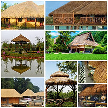 WLCGYD Synthetic Thatched Roofing for Tiki Hut, Palapa Straw Roof Panels Hats 20" X 10 Inch Grass Blinds Fireproof, 2-30 PCS Umbrella Cover/Caps for Gazebo Canopy Cottage Pergola(20pc)