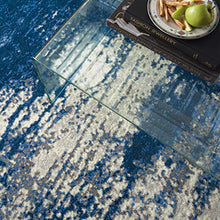 Nourison Twilight Beach Area Rug 7'9" x 9'9" Ivory Blue