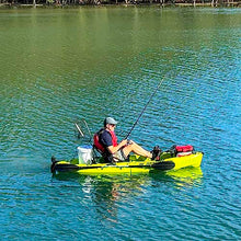 Reel Yaks 9.5ft Modular Fishing Kayak Cyan Gray