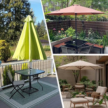 GAZOGJ Waterproof Round Patio Umbrella Replacement Canopy - Lightweight Sunshade for 6/8 Ribs Fits 6.6Ft to 13.1Ft Market Pool & Beach Umbrellas Durable Outdoor Parasol Top,Yellow-8 Ribs 400cm
